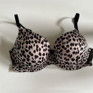 Victoria Secret Leopard Print Push Up Bra